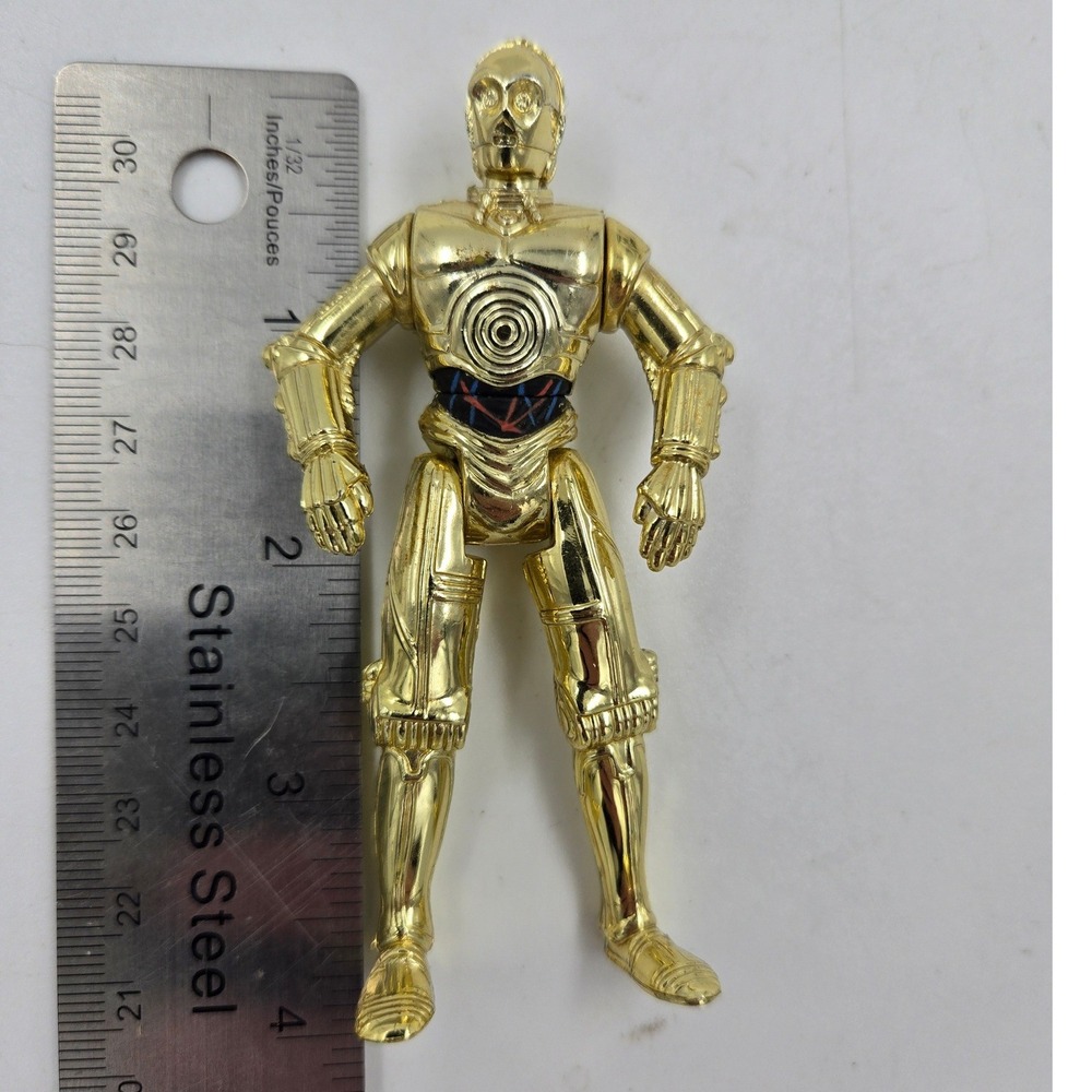 Star Wars C-3PO Gold Vac-Metal Action Figure 1995 POTF Hasbro LFL 3.75 Inch